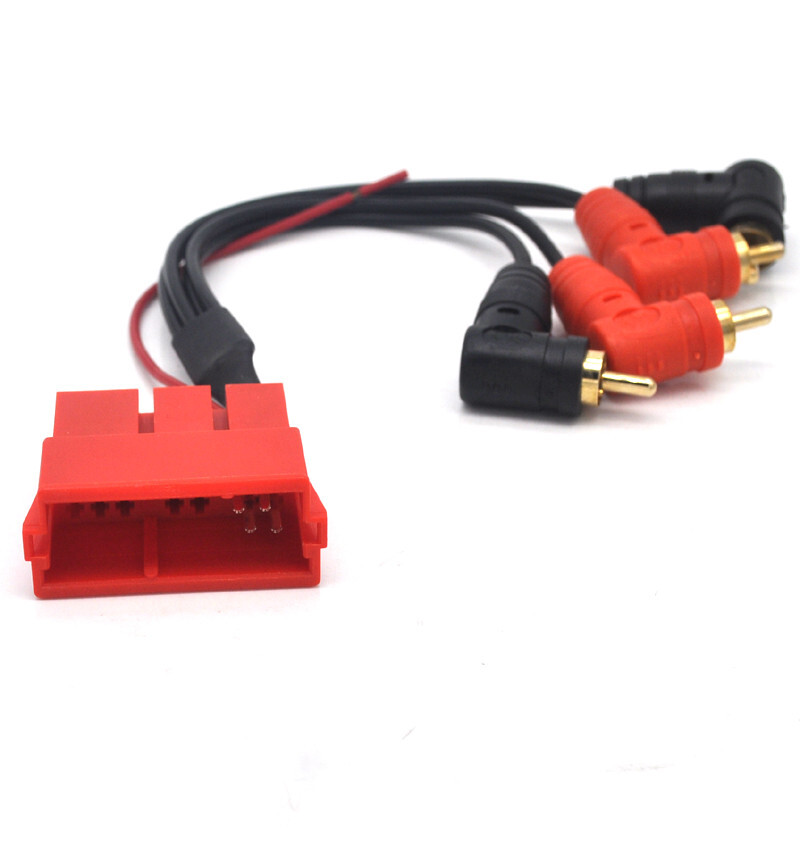 Retrofit analogue mini-iso RCA Amplifier lead Adaptor For Porsche