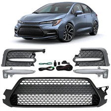 For 2020-2022 Toyota Corolla SE XSE Front Lower Grille +LED DRL Signal Fog Light