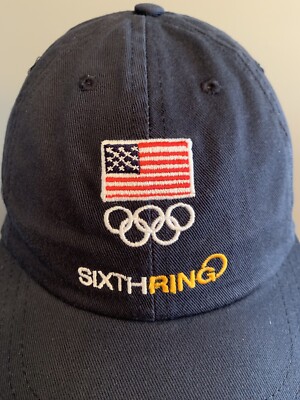 Sixth Ring Team USA Olympic Sport Games Adjustable Donor Hat