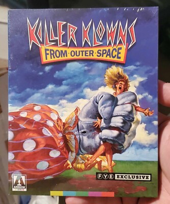 KILLER KLOWNS FROM OUTER SPACE BLU-RAY + BOOKLET + SLIPCOVER ARROW VIDEO FYE OOP