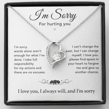 I'm Sorry Necklace Gifts, Apology Gifts For Her, Forgiveness Gift, Wife Gift