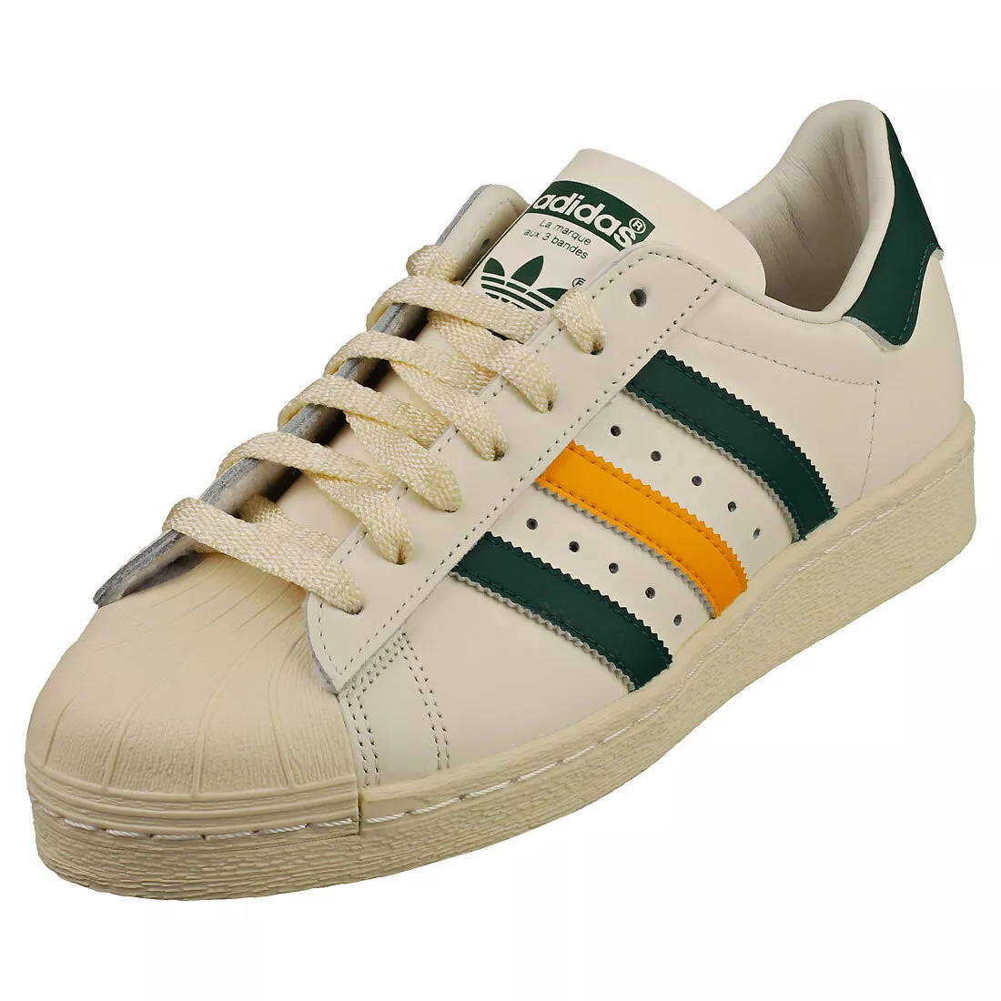 Adidas Superstar Trainers White/Green