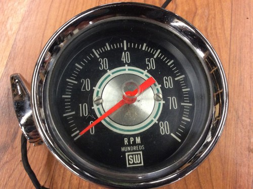 Original Stewart Warner 970 B Pedestal Mount Tachometer Tach Yenko Camaro - Picture 6 of 11