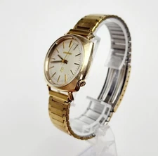 Men's Vintage 1972 TUNING FORK Gold Plated Watch ACCUTRON Cal.2180