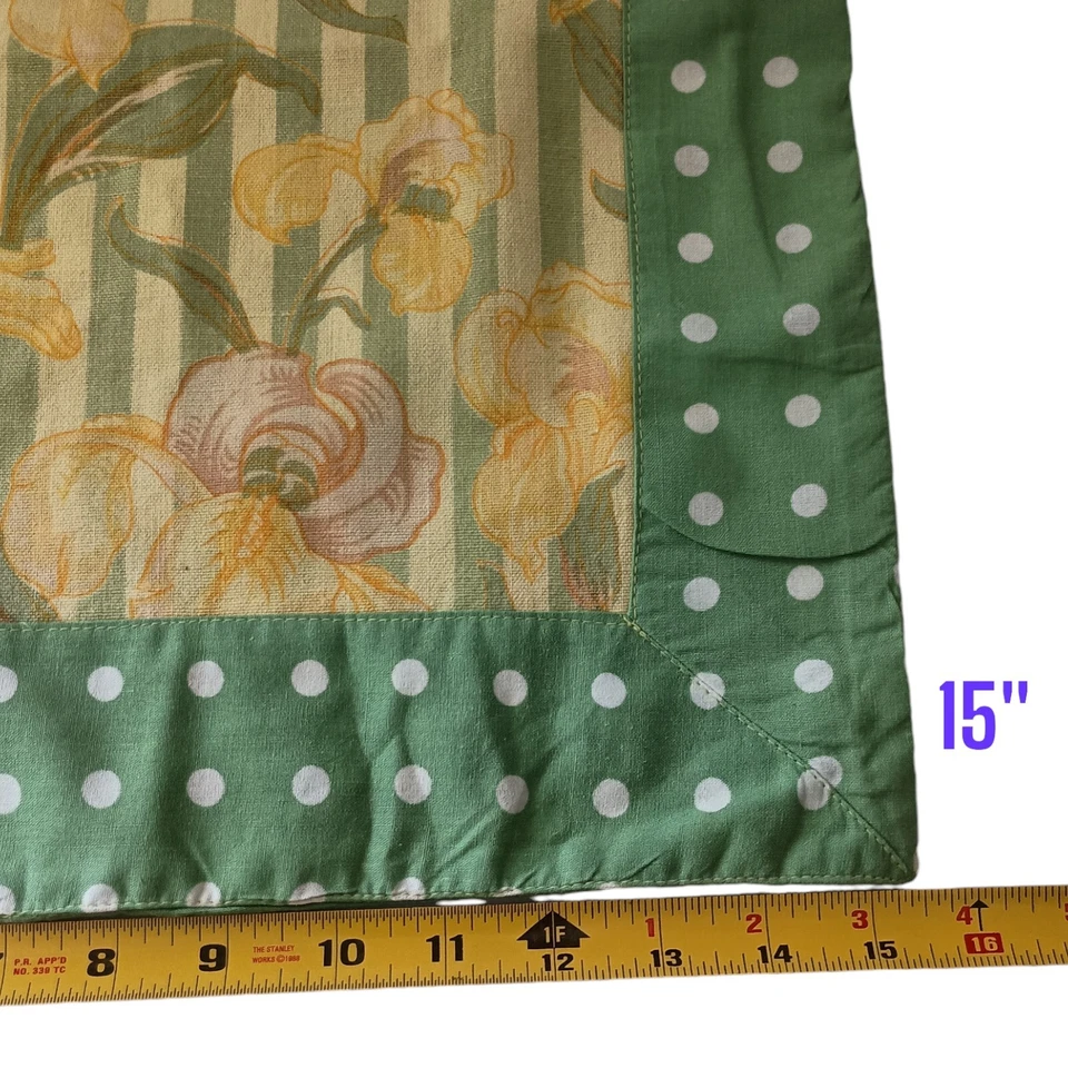 De Colección April Cornell Almohada Funda Simulada Tiro Cuadrado Shabby Cottagecore Jardín Fiesta Foto 3 de 4