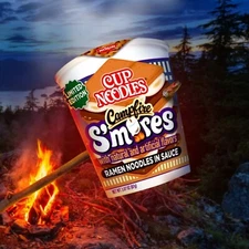 Cup Noodles CAMPFIRE S'MORES Flavored Ramen ☆Limited Edition☆ 3.07 oz Dry Cup