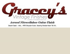 -Desert Sand- Gracey's Vintage Finishes Nitrocellulose Guitar Lacquer Aerosol.