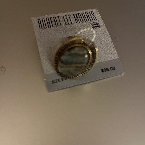 $38 ROBERT LEE MORTIS GOLD TONE RING SIZE 8.5 Z3 - 第 4/5 張圖片