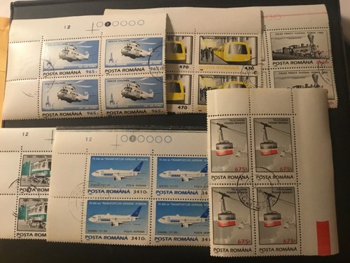ICOLLECTZONE Romania TRANSPORTATION Set of 6 #4001 - 4006 Complete Set Blocks