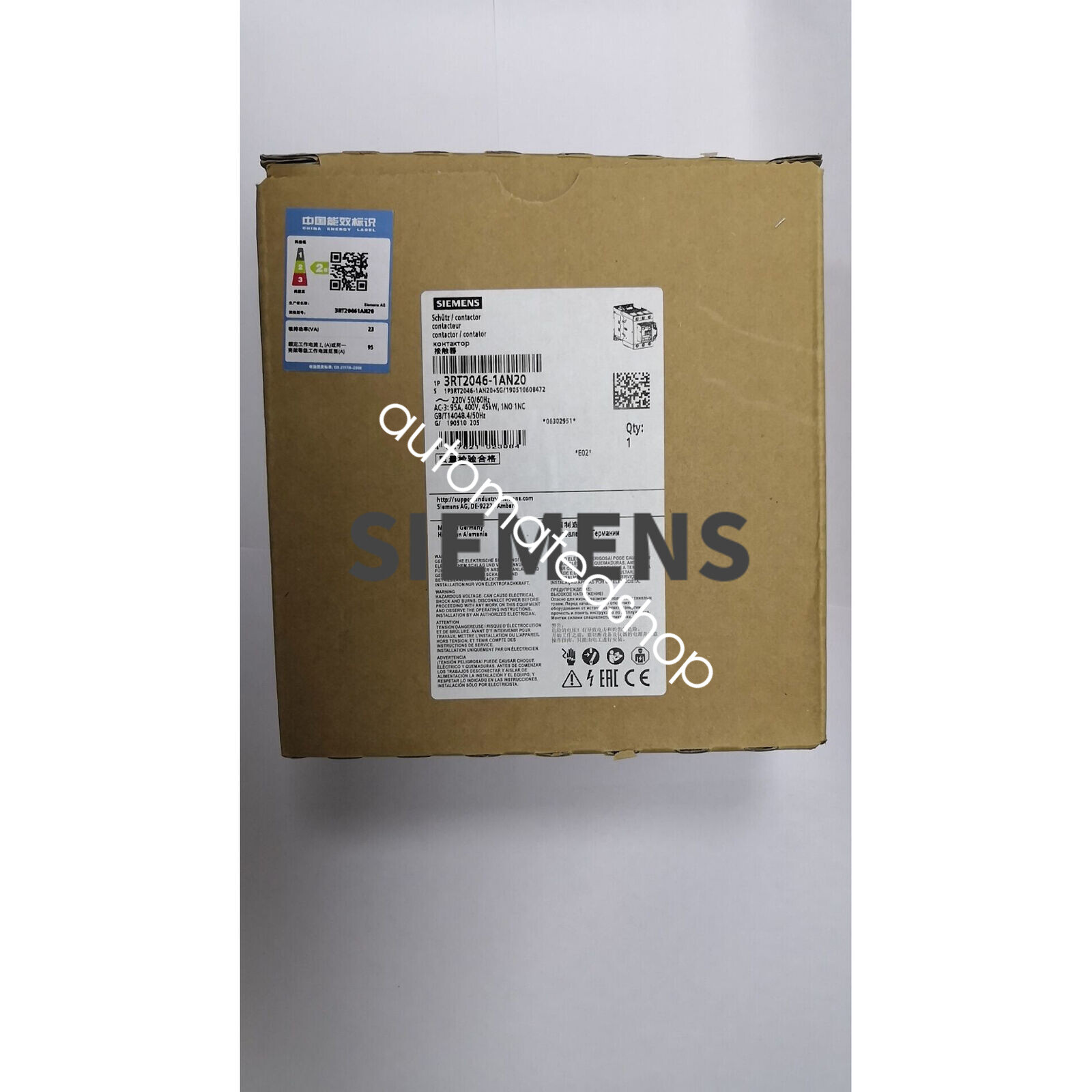 1PCS NEW Siemens contactor 3RT2046-1AN20 Shipping DHL or FedEX