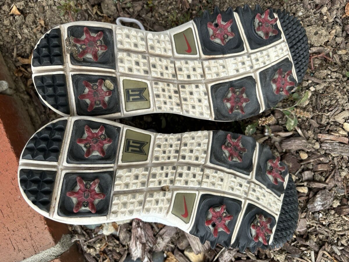 Nike Tiger Woods TW14 2014 White Red Mens Golf Shoes Sneaker Nike Tiger Woods TW14 2014 White Red Mens Golf Shoes Sneaker
