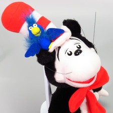Vintage Dr Seuss Cat in the Hat Whozit Bird Plush 17" Stellar Gifts 1997 Black