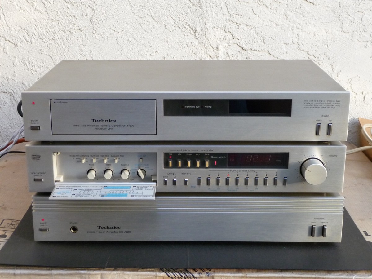 Technics ST-K808 と SH-R808 リモコンのセット　 アンプ Technics ST-K808 と SH-R808 リモコンのセット アンプ - メルカリ