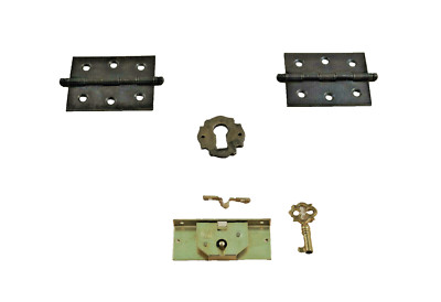 Chest Fitting Set, For Caskets, Brass Finish - Antique