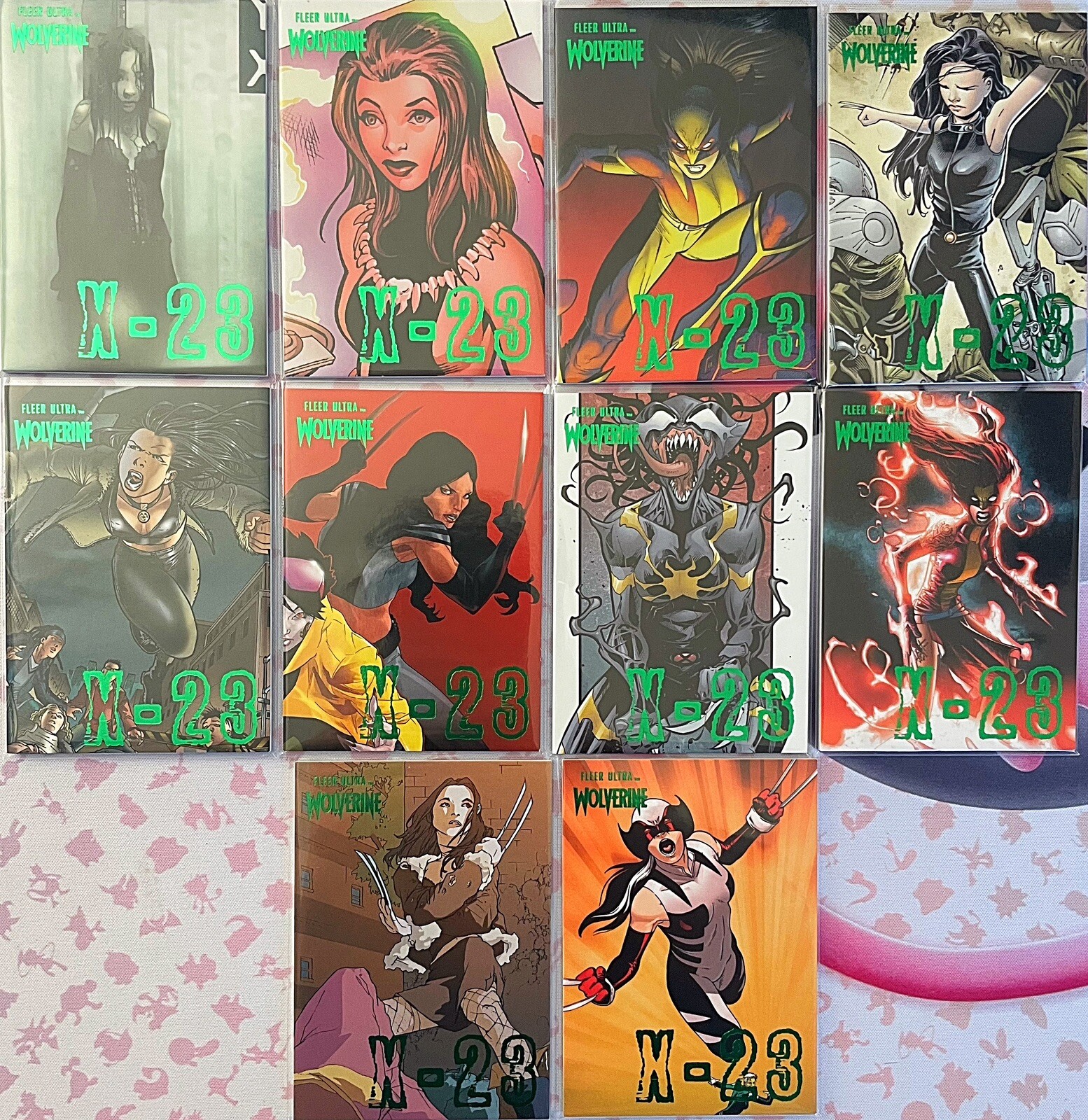 Fleer Ultra Wolverine 2023 SCEGLI IL SINGOLO (sottoinsiemi paralleli in lamina verde) foto 2