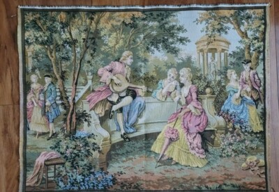 Gobelins Vintage Tapestry Jardin Louis XV Immaculate Condition | eBay