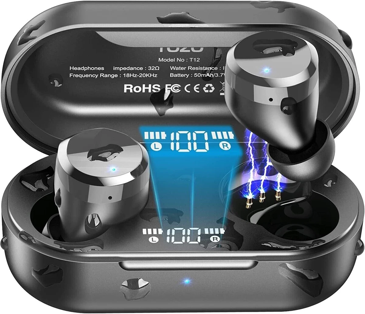 TOZO T12 TWS Earbuds Bluetooth 5.0 Headphones Authentic Sound