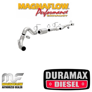 Magnaflow Turbo Back Exhaust Kit w// Free 6/" Tip For 01-03 GMC Chevrolet Duramax