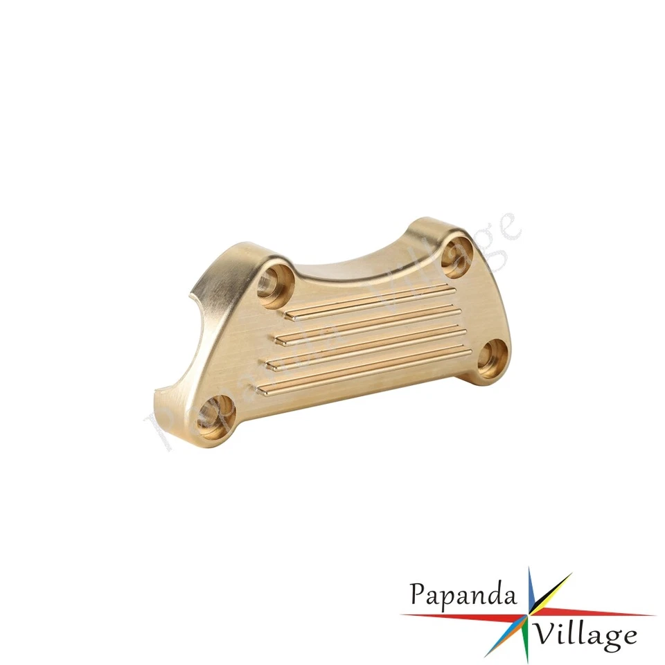 Brass Handlebar Riser Top Clamp For Harley Dyna Softail FLSTF FXSB Sportster - Image 3 of 4