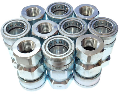 10 x Parker 3/4'' Quick Disconnect 6601-12-12 PHK Couplings Coupler Female NPT