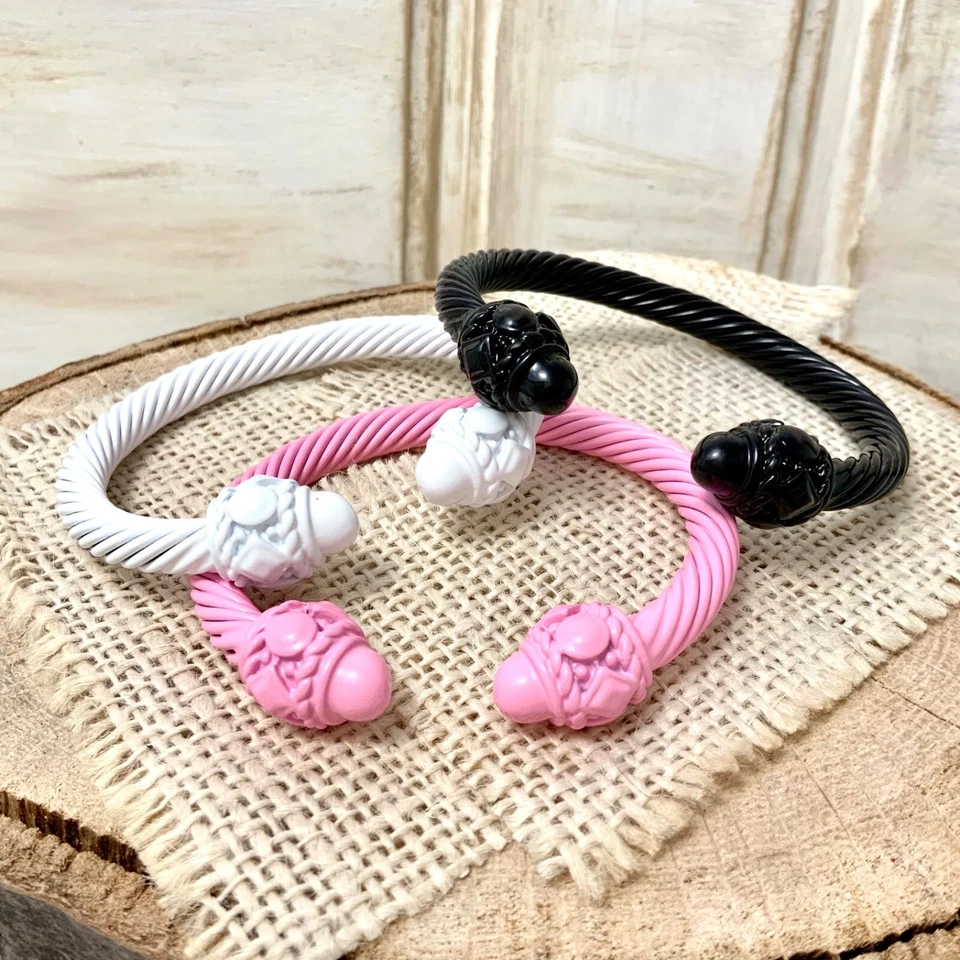 Новый модный цвет 7 мм кабель манжеты браслет штабелируемый должен иметь предметы точка моды - Изображение 4 из 4