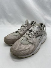 Nike Air Huarache Run PRM Pure Platunum  Grey Women Running Sz 7 683818 014