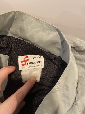 SKILCRAFT ARMY ウィンドブレーカー X-LARGE Skilcraft Army Jacket Mens X-Large Gray Full Zip Army