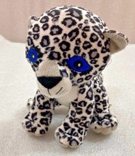 Baby Cheetah black white gray 6" plush w/Blue eyes Scholastic 2016