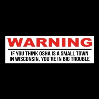 Humorous Osha Sticker Funny