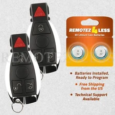 2 For 2014 2015 2016 Mercedes Benz C300 C350 C63 AMG Keyless Remote Car Key Fob