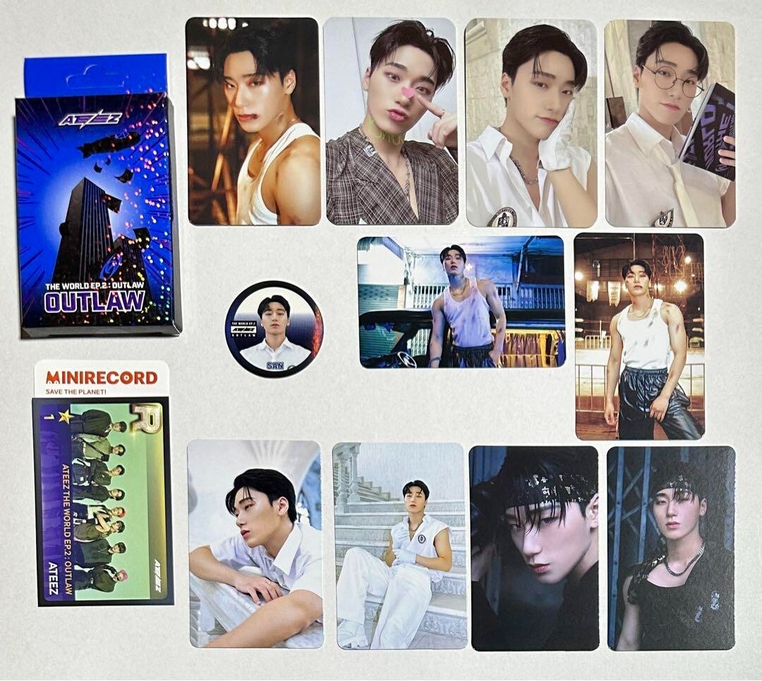 ATEEZ THE WORLD EP 2 : OUTLAW Album PLATFORM Stickers QR Photo
