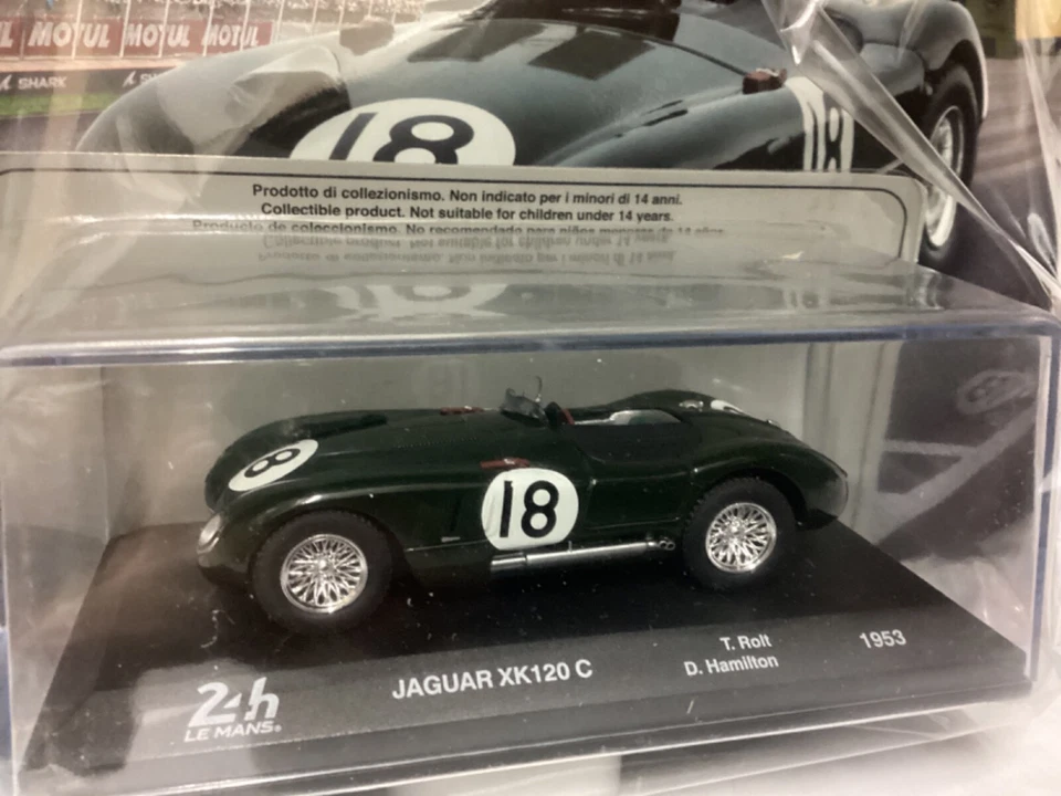 IXO JAGUAR XK120 C , 1953 24h Le Mans die-cast 1/43, Nuova in teca Centauria - Immagine 2 di 4