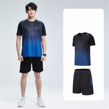 Men Summer Outfit 2-Piece Set Short Sleeve T-Shirt and Shorts Sweatsuit Set