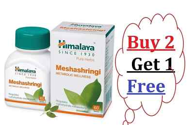 Himalaya Meshashringi 60 Tabs | Buy 2 Get 1 Free | Carbohydrate Metabolism |