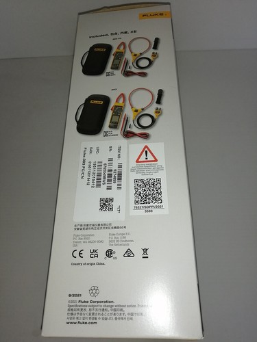 Fluke 393 FC True-RMS Clamp Meter – 1500V CAT III Compact IP54 Rated NEW - Picture 8 of 9