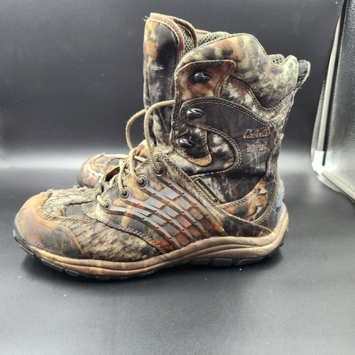 Cabela's Men’s Camo Boots Size 10 1/2 M Mid Calf Hunting Waterproof Dry Plus - Picture 2 of 8