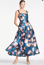Sachin Babi Audrey Floral Mikado A-Line Gown Wedding GuestSize 10 795