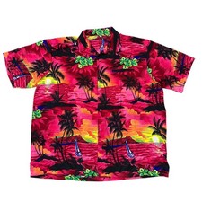 Hawaiian Shirt Short Sleeve Holiday Summer Multicoloured Mens 5XL