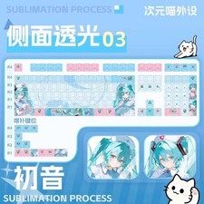 Hatsune Miku theme Anime 119pcs Keycaps Set For Mechanical Keyboard