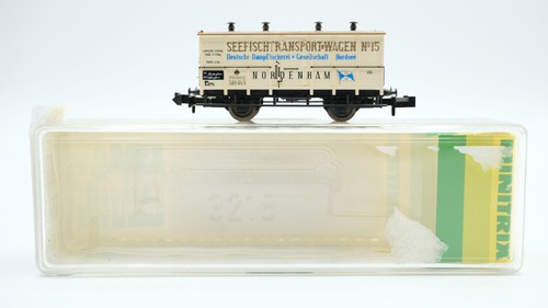 Minitrix N 13222 O.St.B. Gedeckter Güterwagen Seefisch G 10 O.St.B. | Condition: Gebraucht