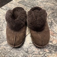 UGG Australia Coquette Sheepskin Slipper Chocolate Brown Women s 6