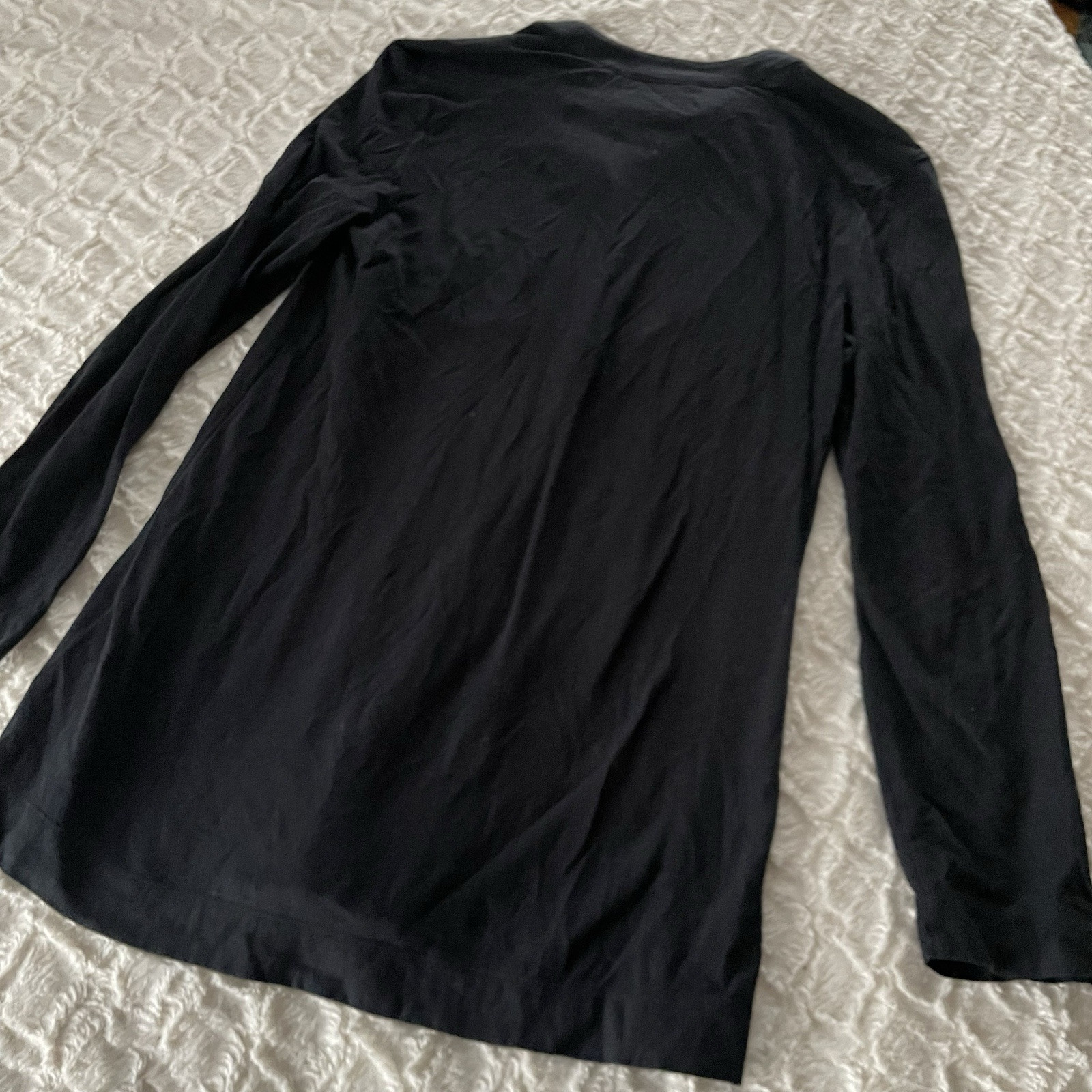 J Jill Medium Solid Black Pleated High Waist Top … - image 3