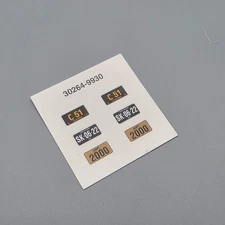 AMT 1/25 1951 Chevy Fleetline Parts Kit Bash License Plate Decals