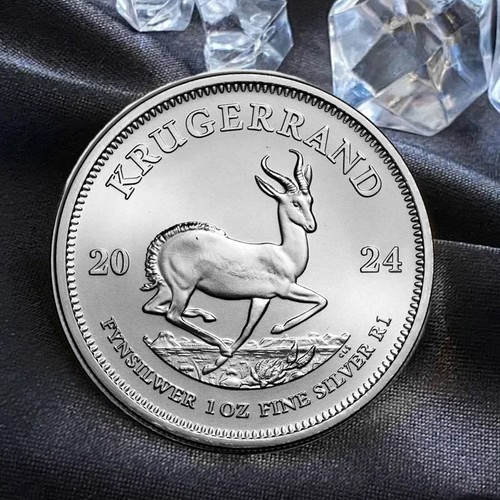 Krugerrand de plata Sudáfrica 2024 1 oz brillante sin circular - Imagen 3 de 10