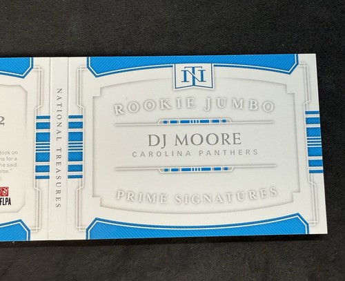 Panini National Treasures DJ Moore 2018 #PSB-DJM parche auto radiocontrol folleto/99 - Imagen 4 de 5