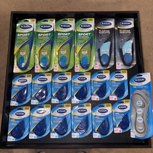 Dr. Scholl's Sport Insoles For Woman Massaging Gel + Heel Cushions Lot
