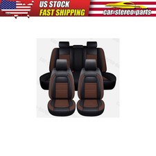 Leather Car Seat Covers Full Set Cushion For Dodge Ram 1500 2500 3500hd Brown Leather Car Seat Covers Full Set Cushion For Dodge Ram 1500 2500 3500hd Brown
