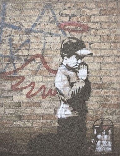 BANKSY - Forgive us our trespassing - numbered 33/500, 35x50cm (13,8x19,7 in) - Picture 2 of 4