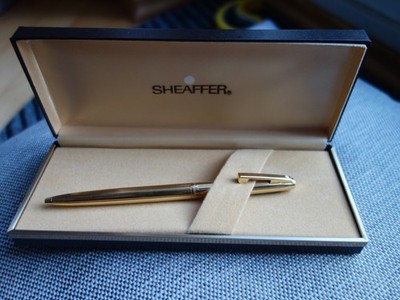Alter Sheaffer Kugelschreiber | USA | Gold | Electroplated | Sehr Guter Zustand