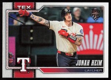 2026 Topps Series 1 Celebration Jonah Heim #78 Texas Rangers